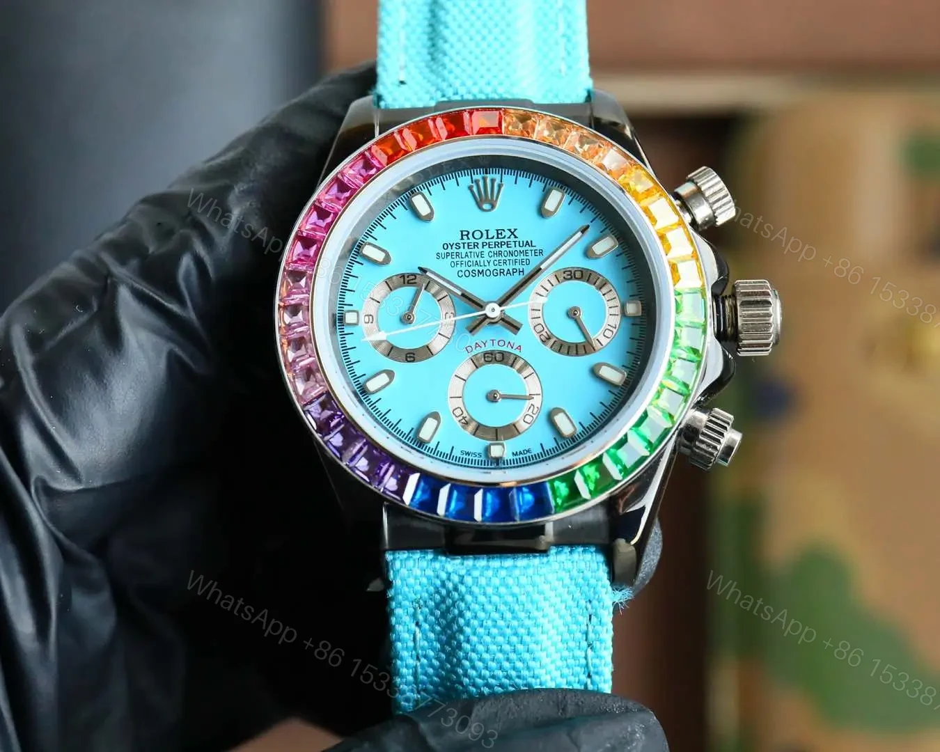 View 9 of Rolex Daytona Rainbow White Dial Edition 40mm 116599RBOW