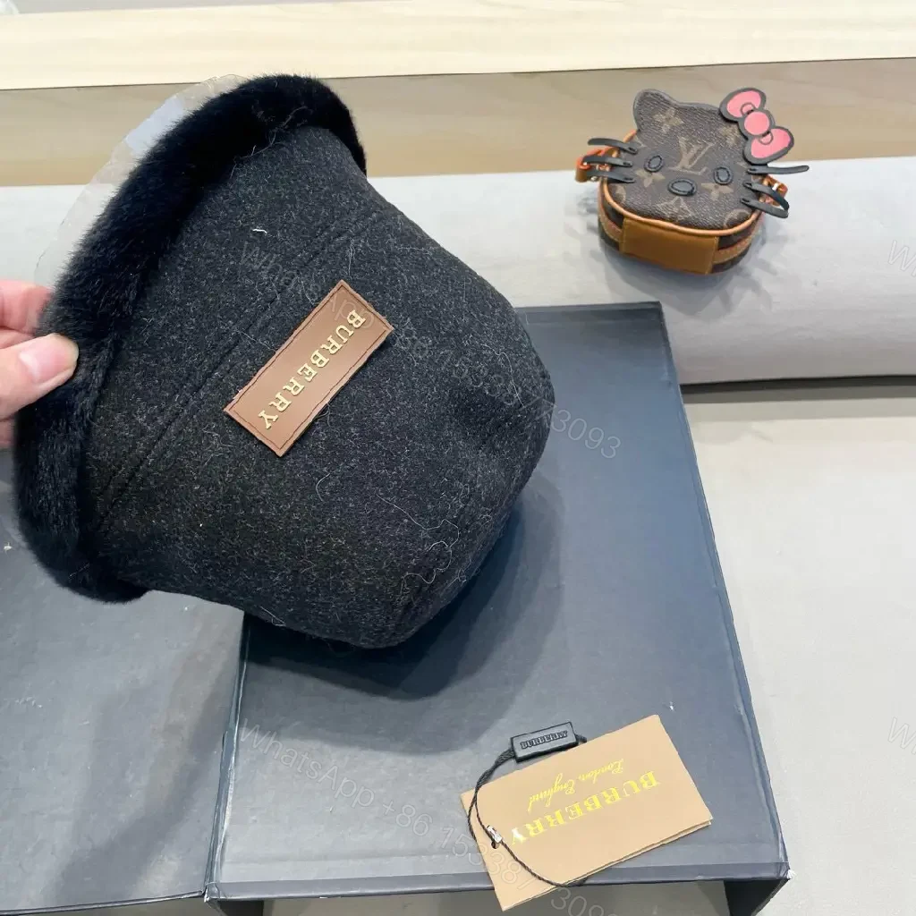 View 8 of Charcoal Wool Bucket Hat: Modern Luxury, Textured Comfort