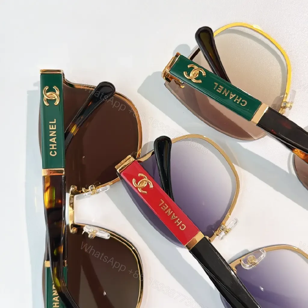 View 6 of Black Metal + Gold Accents Sunglasses – Modern Luxe, All-Day Comfort