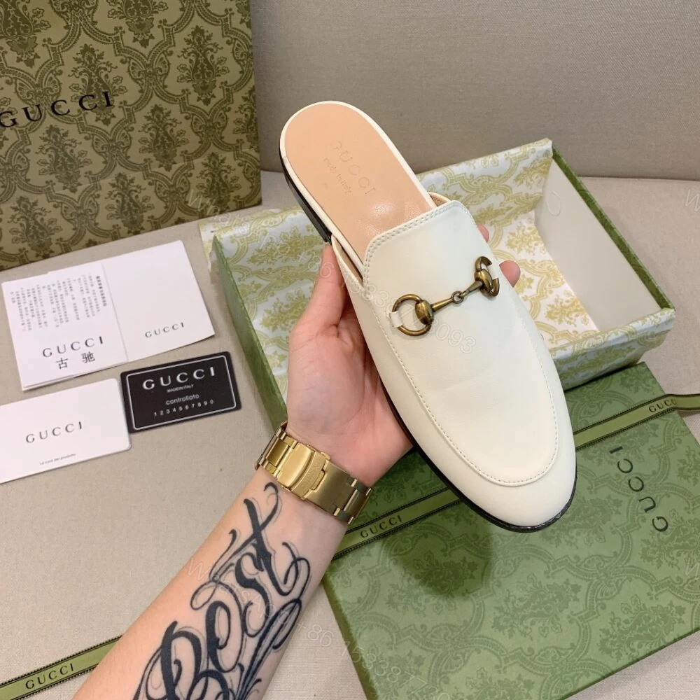 View 7 of Gucci Princetown Slipper White