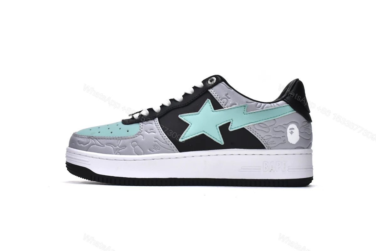 View 12 of Cheap Bape Sta Low Grey Black Fake(BapeSta)