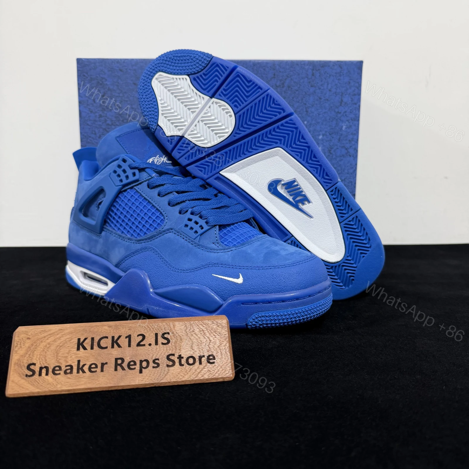 View 3 of Air Jordan 4 Retro Nigel Sylvester Brick by Brick Blue