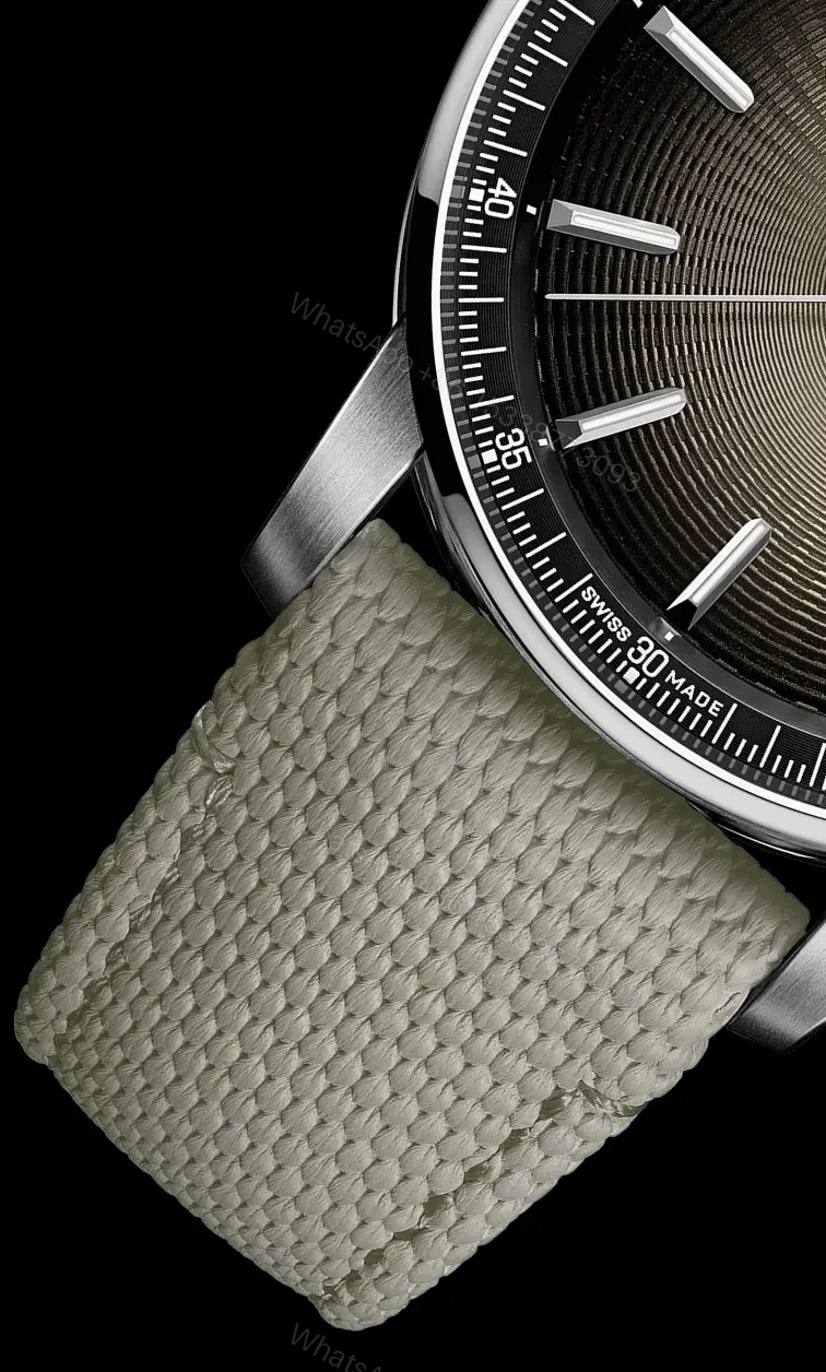 View 5 of V9 Factory Audemars Piguet CODE 11.59 Stainless Steel Watch with Smoked Dial and Fabric Strap – 41mm