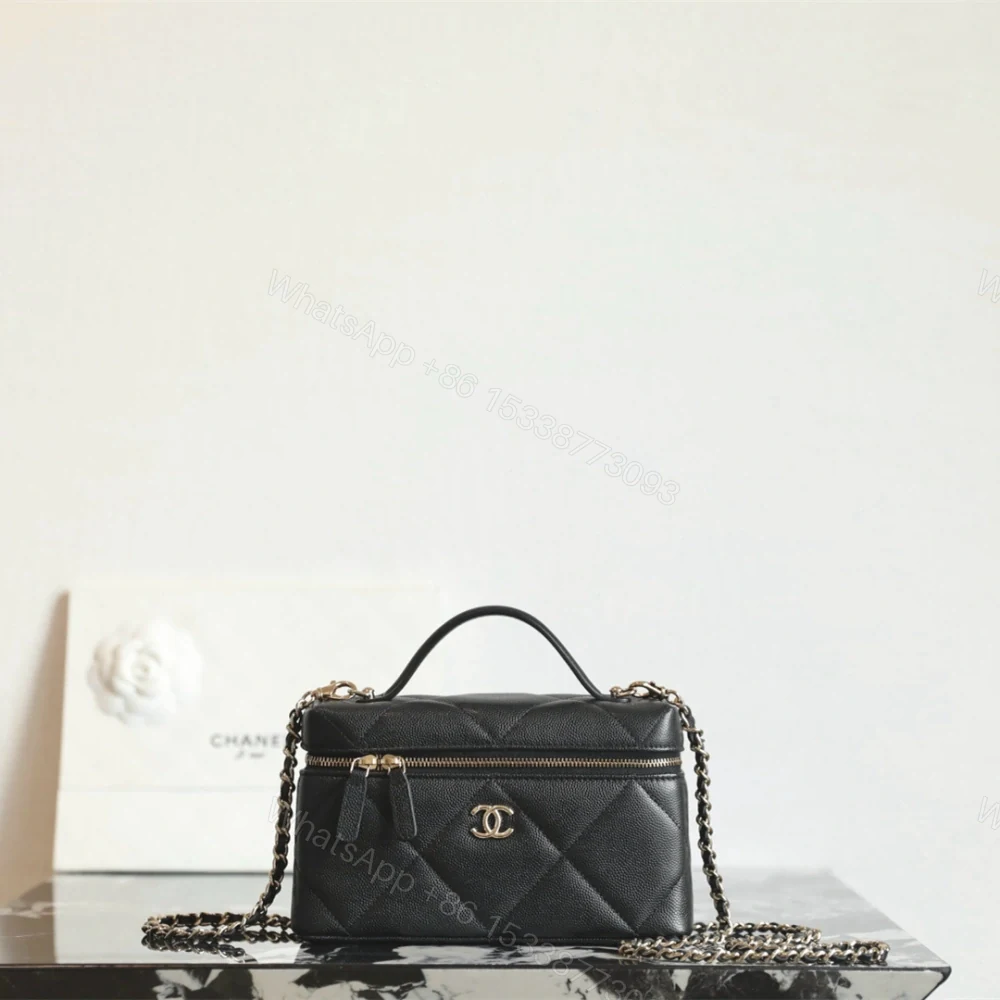 高仿Chanel*25K系列AP4936小牛皮盒子包黑色免檢版 — view 1