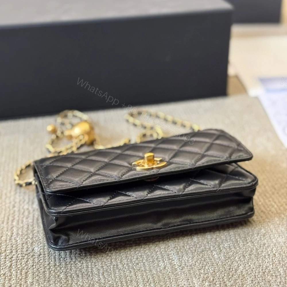 View 3 of Chanel Classic Wallet On Chain Black 19Cm