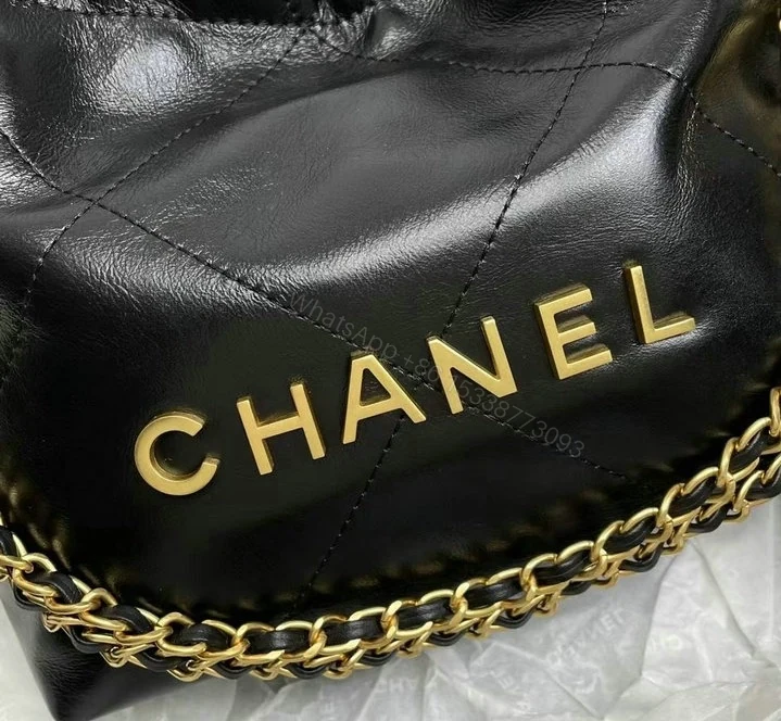 View 3 of Chanel 22 Mini Handbag DF5228 – Black Calfskin