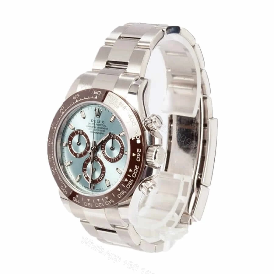 View 2 of Rolex Daytona 116506 Super Clone: Cosmograph Platinum Ice Blue Dial