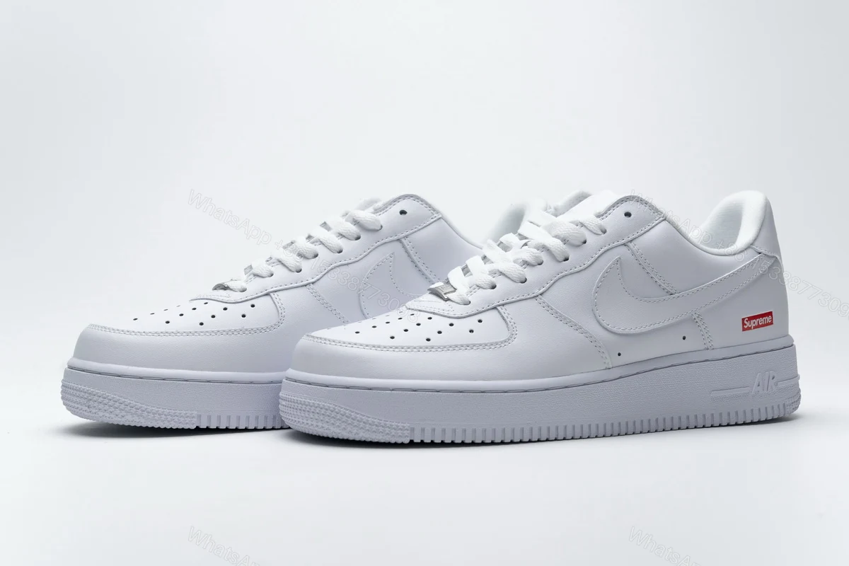 View 4 of Supreme x Air Force 1 Low White CU9225-100