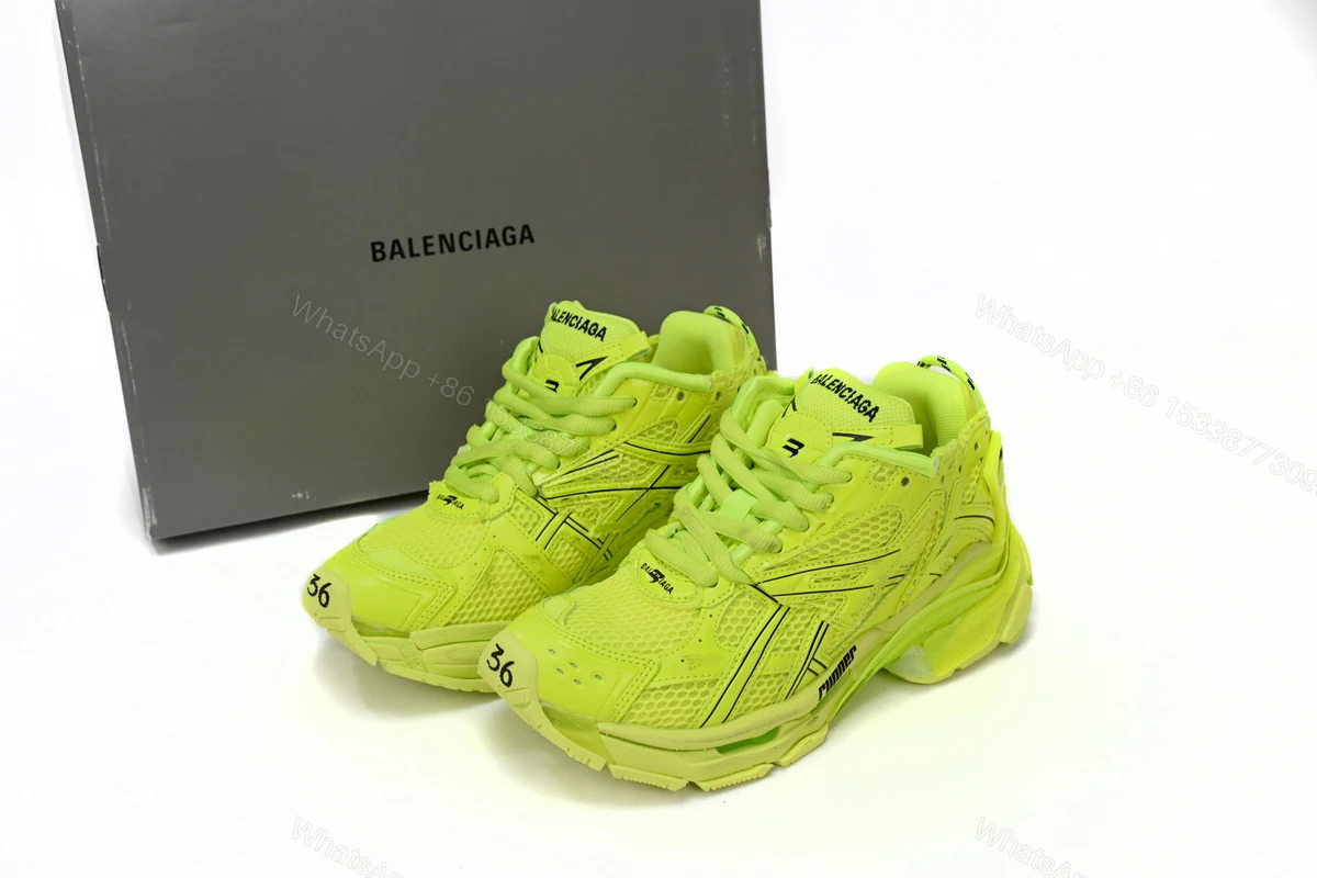 Balenciaga Runner Fluorescent Green 677402 W3RB4 7510 — view 2