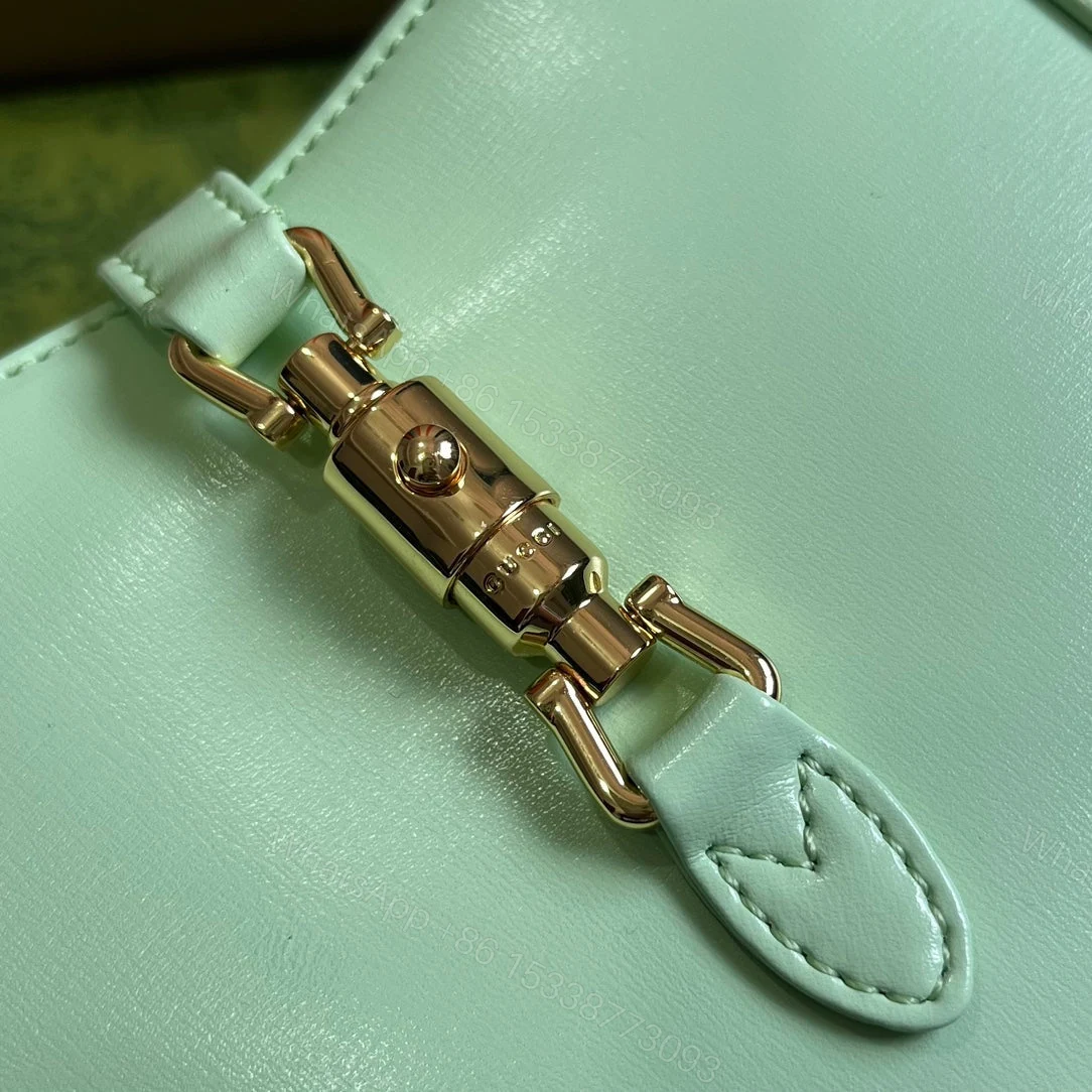 View 5 of GG JACKIE MINI 19 SHOULDER BAG IN LIGHT GREEN CALFSKIN