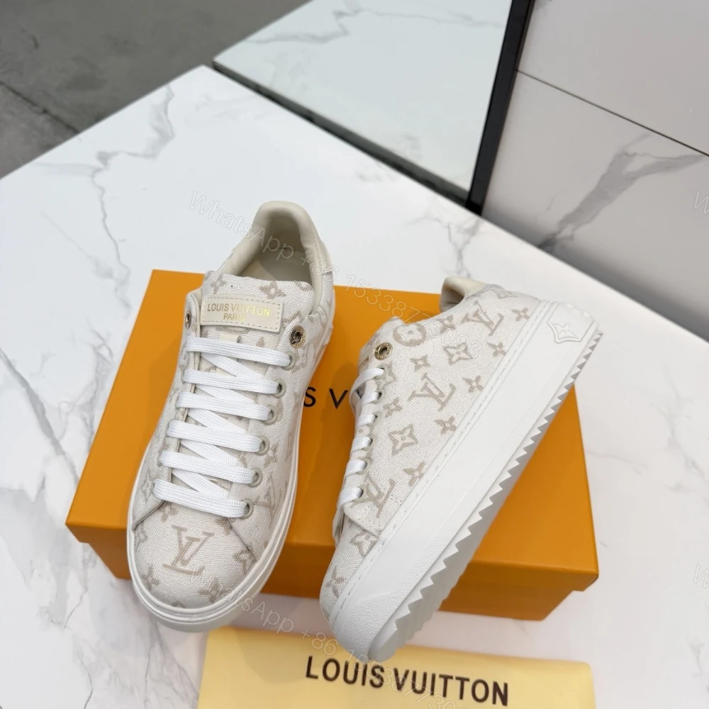 View 6 of Louis Vuitton Time Out Sneaker Beige 1Aivb5