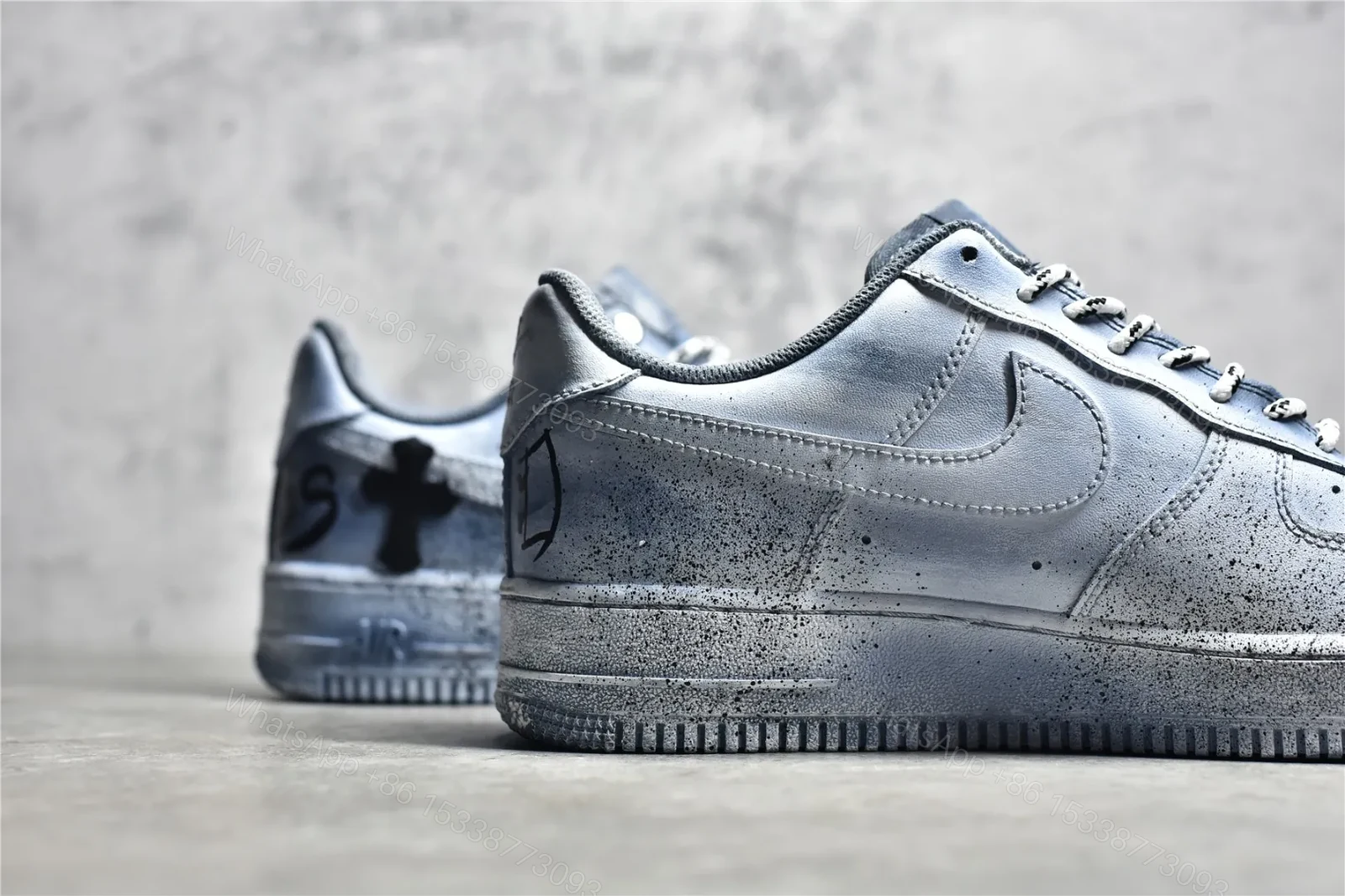 View 5 of Air Force x Chrome hearts Blue