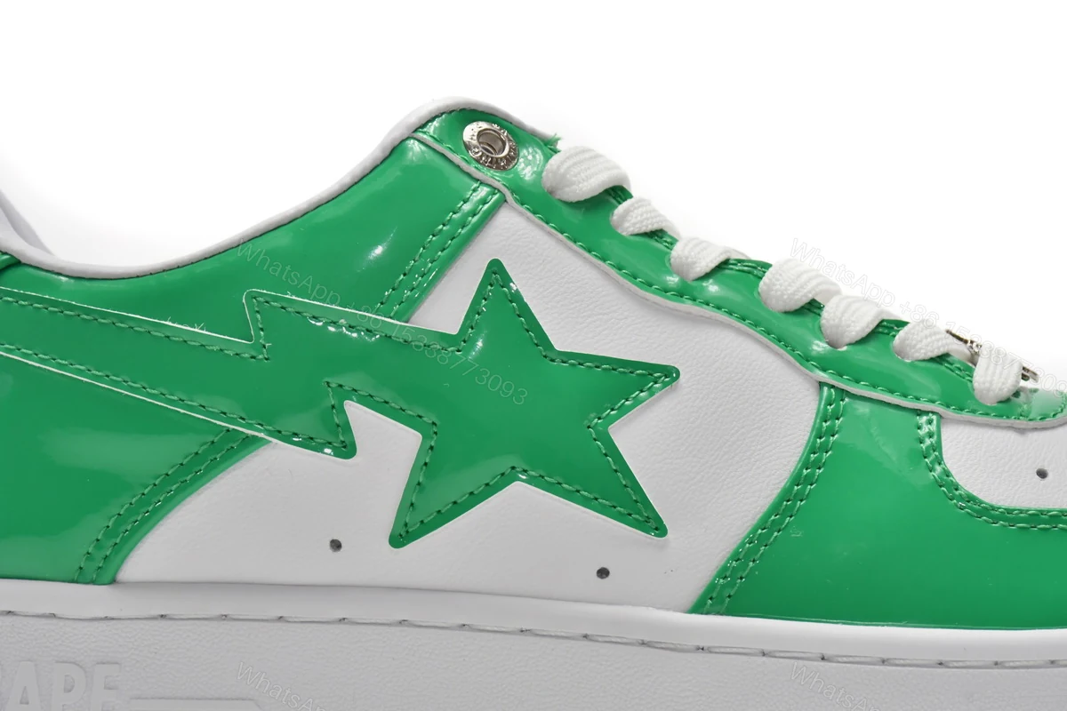 View 8 of Cheap Fake BapeSta White Green 1H70-191-001