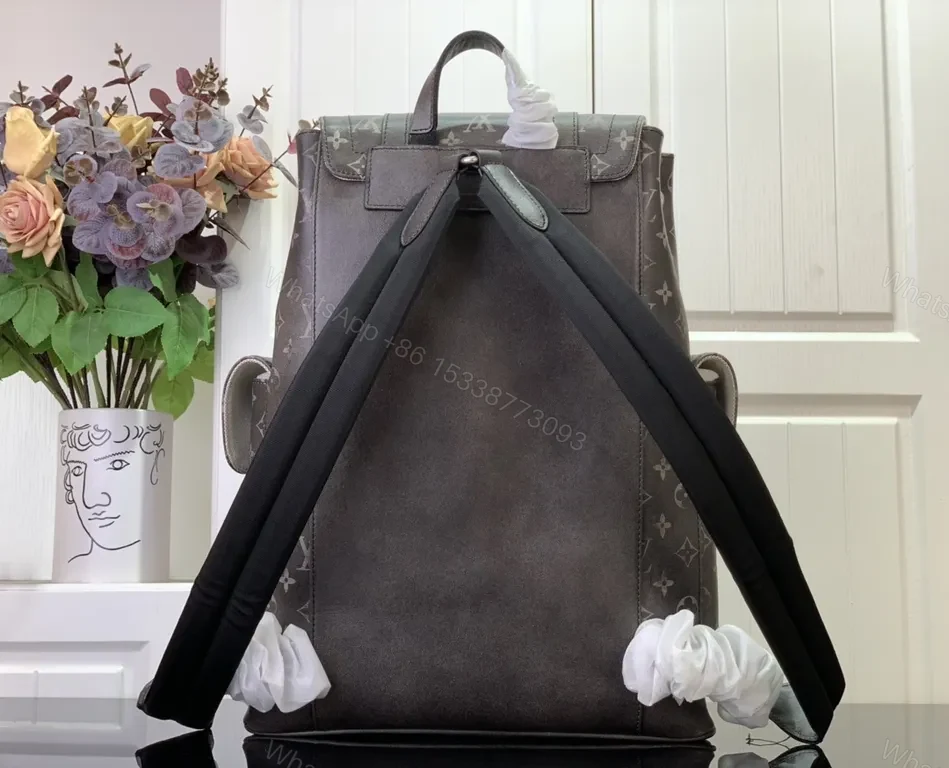 View 8 of Iconic LV Monogram Daypack: Premium Structured Backpack with Leather Trim