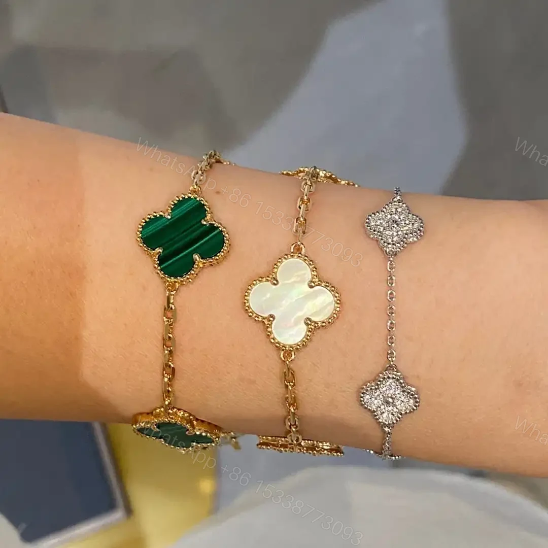 View 12 of 高仿首飾VanCleef&Arpels*RF41800貝母黃金手鏈