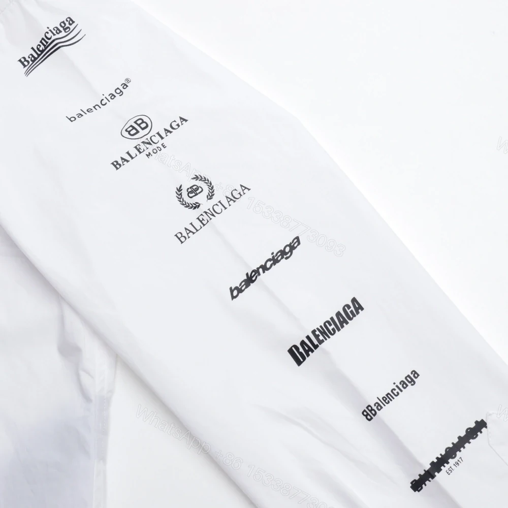 View 6 of 高仿Balenciaga*SS24系列725377歷代LOGO襯衫白色