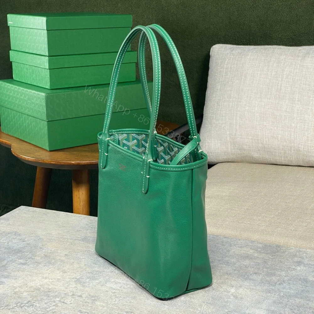 View 4 of 高仿Goyard*GY10182雙面兩用MiniTote手袋綠色免檢版