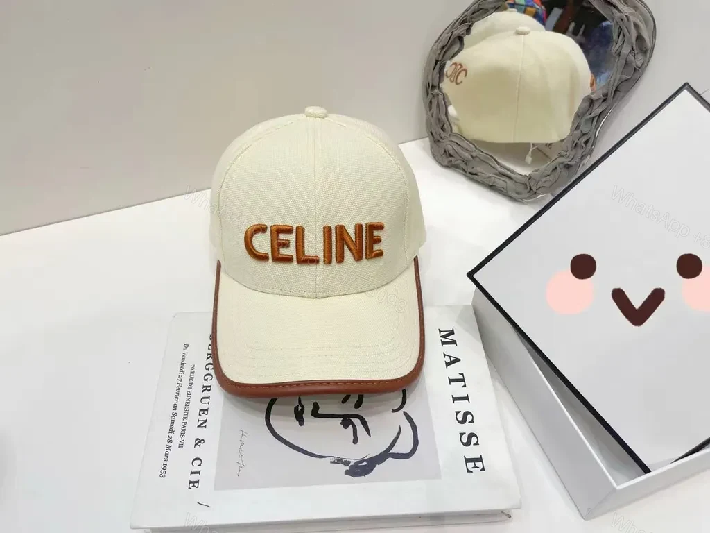 View 2 of Bold CELINE Cap Cotton Canvas - Classic Unisex Baseball Hat