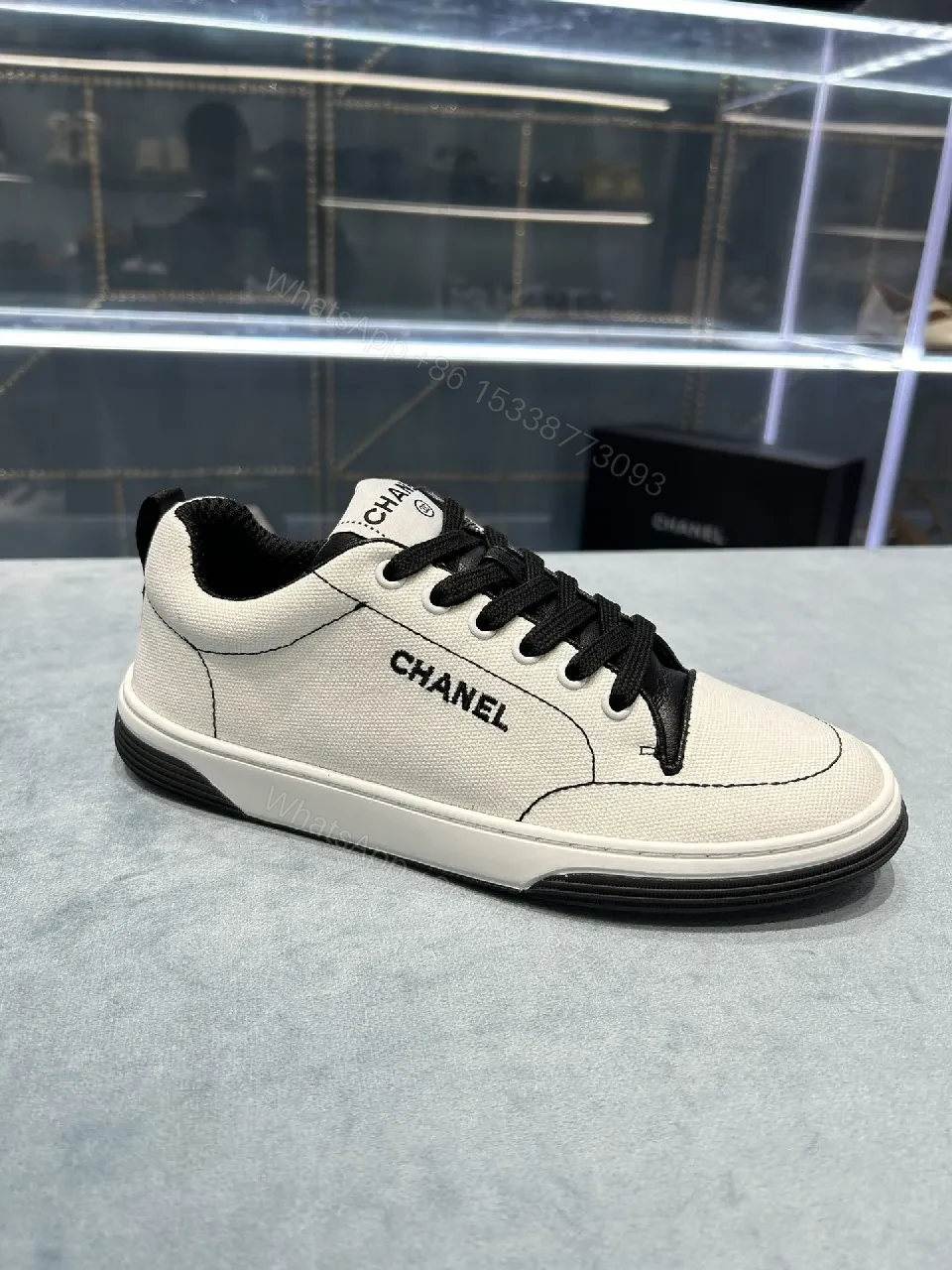 View 2 of Subtle Luxe Canvas Low-Top Sneakers with Premium Comfort