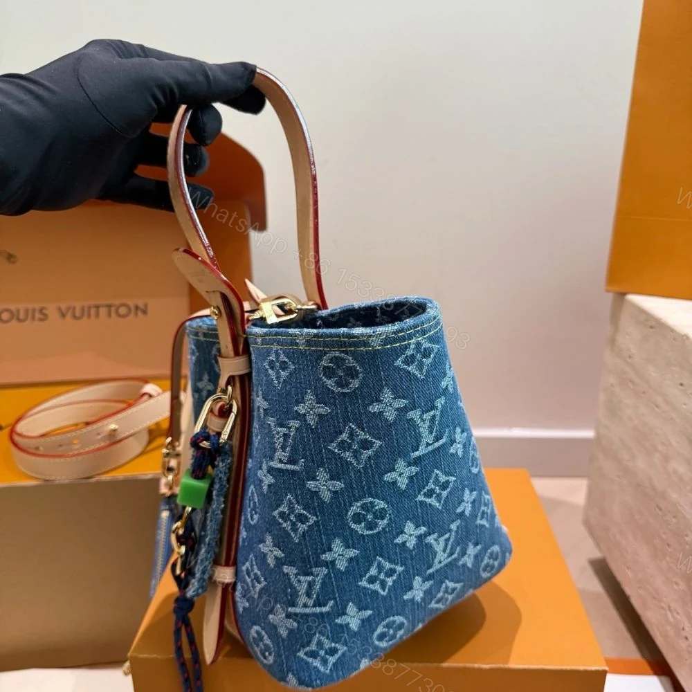 View 4 of Louis Vuitton All In BB Blue Denim 18cm M28107
