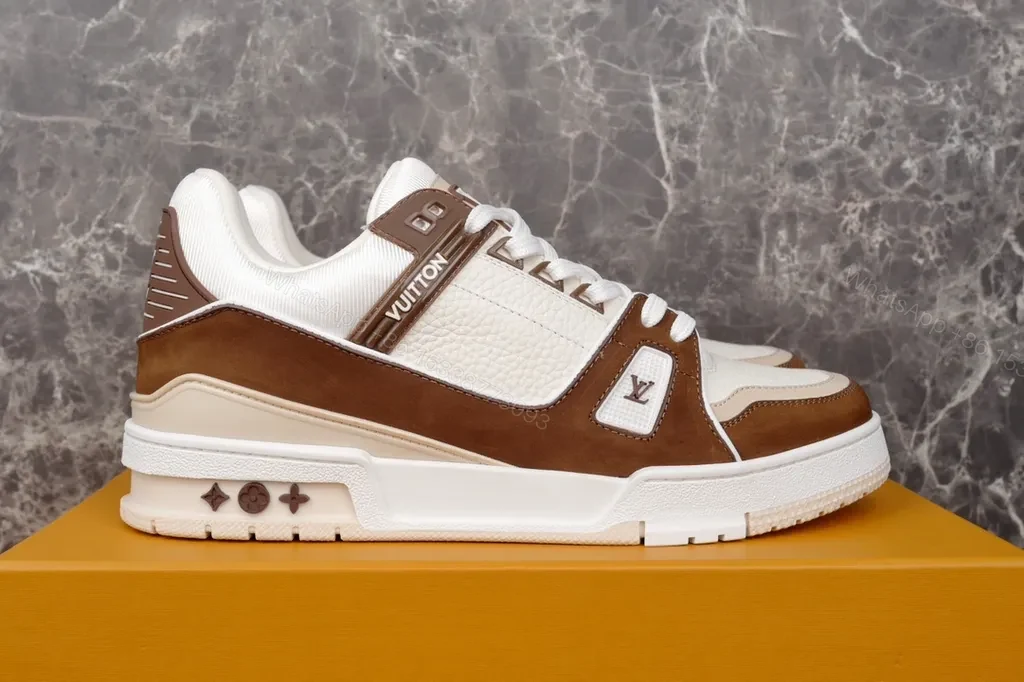 View 8 of Louis Vuittonâ€‘Inspired Leather & Suede High-Tops â€“ All-Day Comfort sneakers