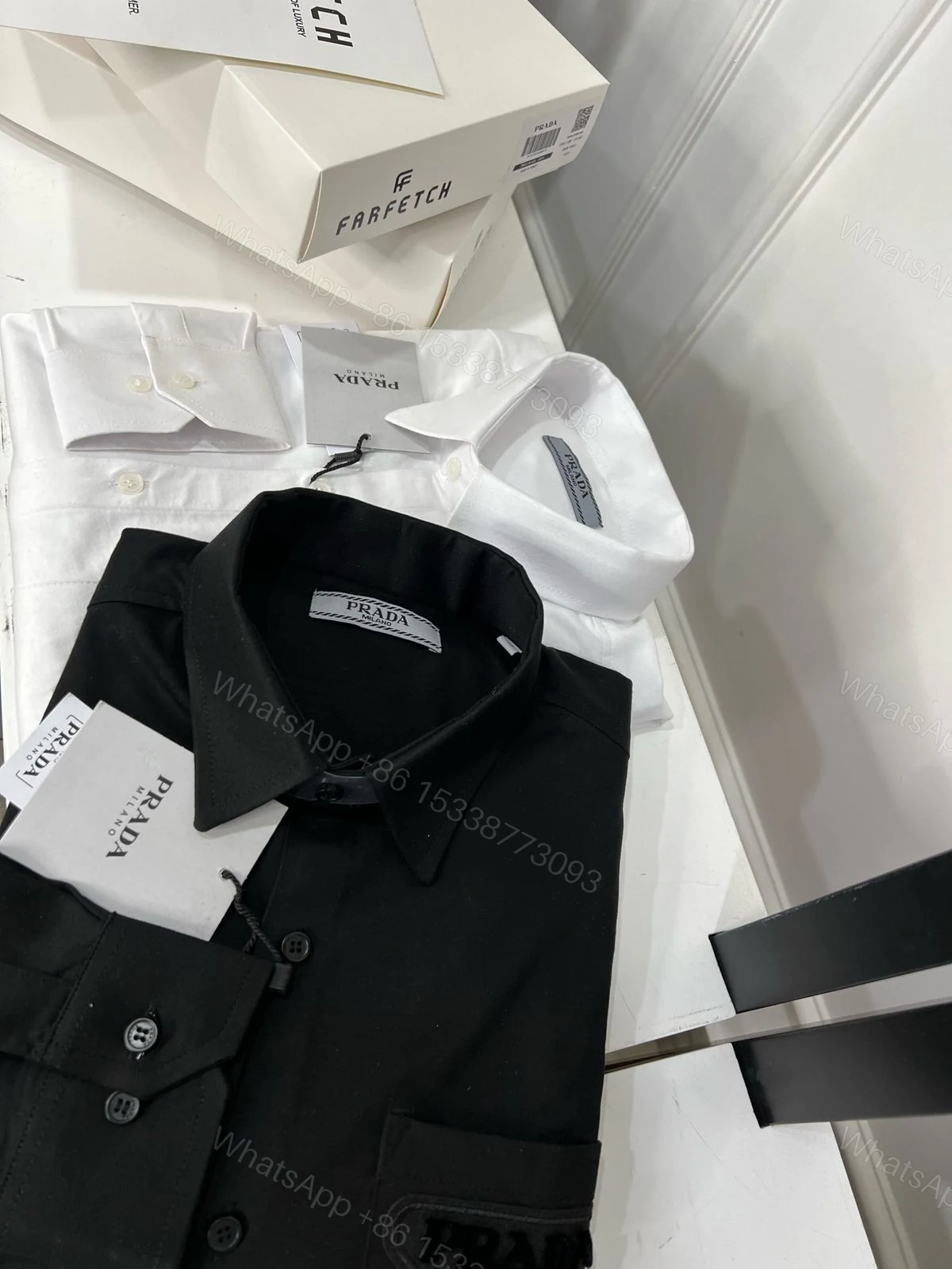 View 5 of PRADA PREMIUM COTTON FABRIC FULL SLEEVE SHIRTS