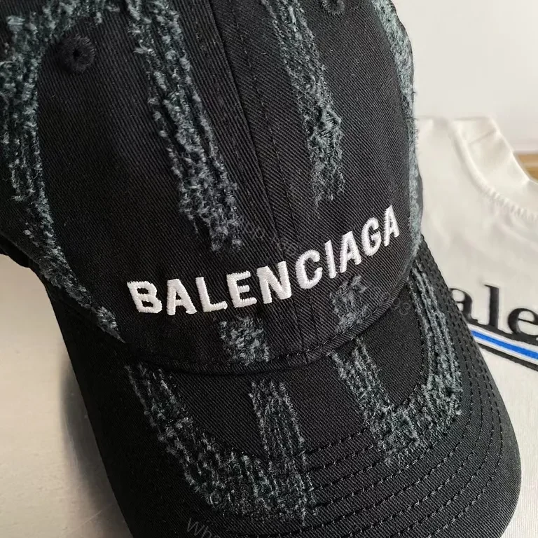 View 6 of Balenciaga Logo Tee & Cap Set: Premium Luxury Casual Duo