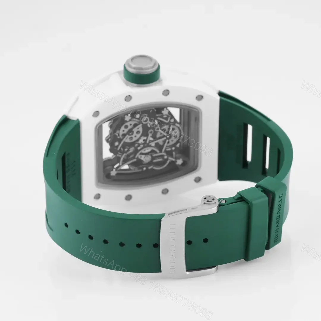 View 8 of KU+ KV-V5 White Ceramic Green Strap Watch