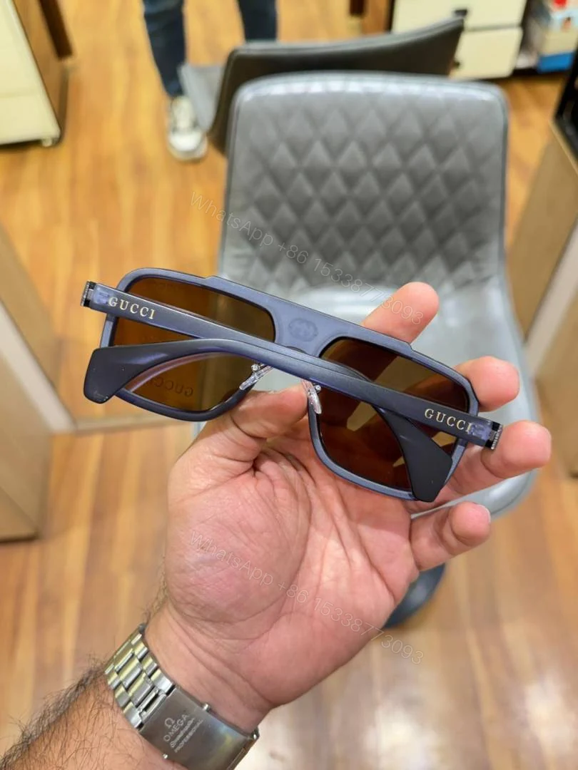 View 4 of First Copy Gucci 1295 Blue Brown Sunglasses