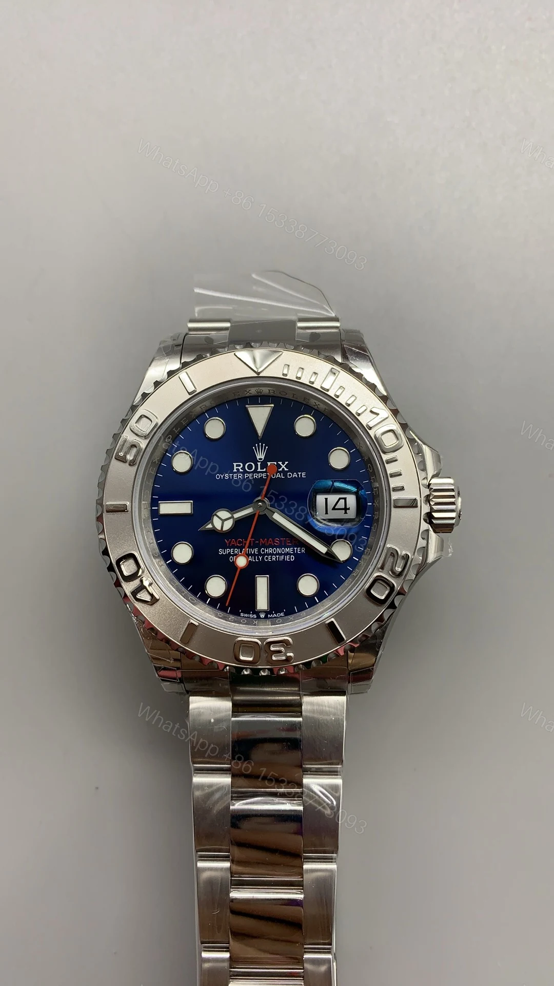 Rolex Yacht-Master 蓝盘钢带男士机械手表 一比一复刻腕表 — view 1
