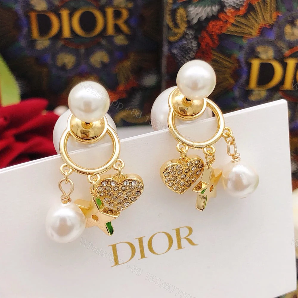 View 5 of DIOR Pearl charm earrings