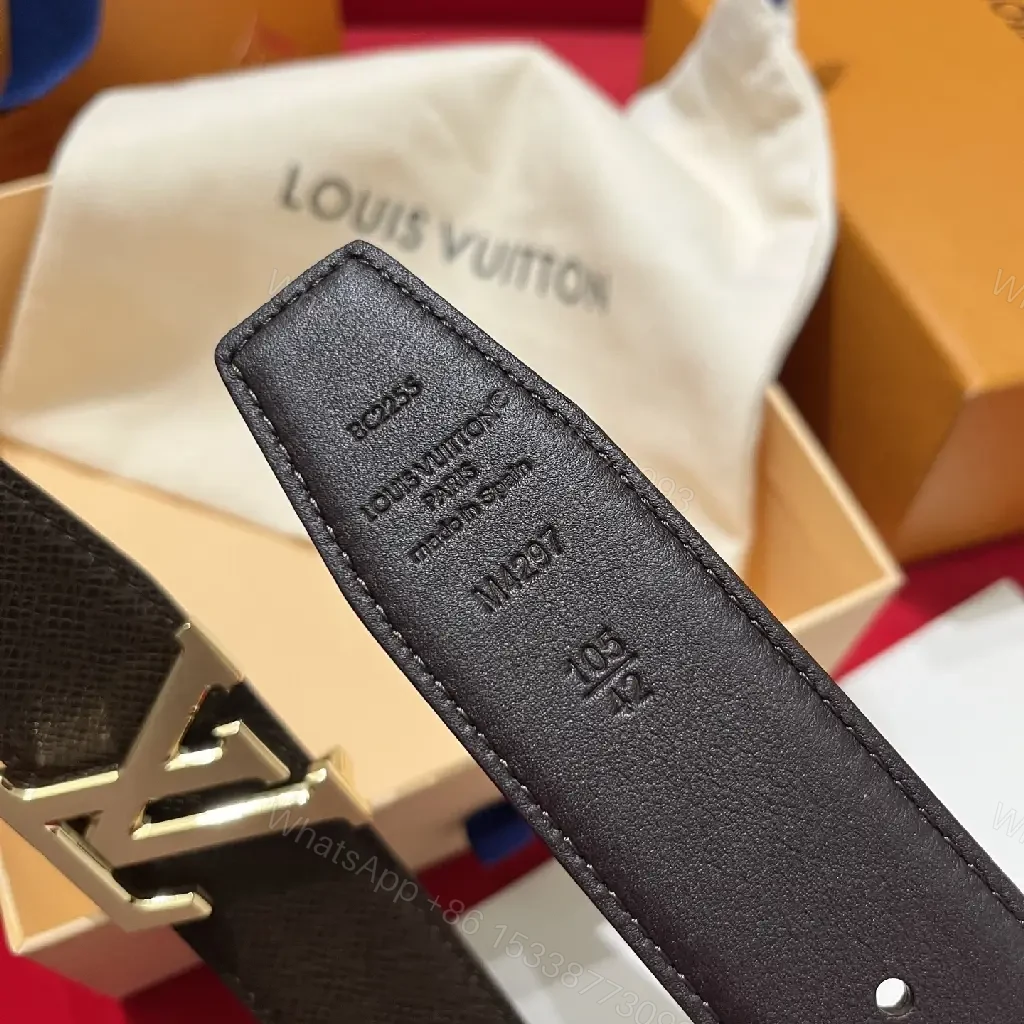View 6 of Structured Black Leather Belt with Gold Buckle - Premium Durability