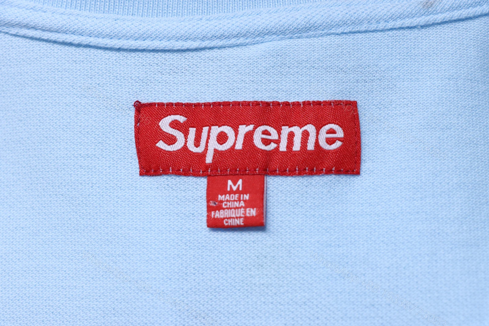 View 5 of Supreme 25SS No.7 Script Embroidered Short-Sleeve Polo Shirt Blue