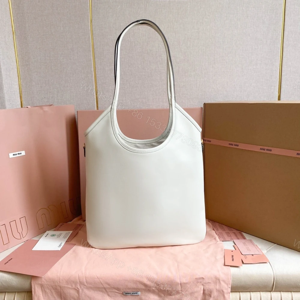 View 2 of 高仿miumiu繆繆*IVY系列5BG231限定款Tote包白色免檢版