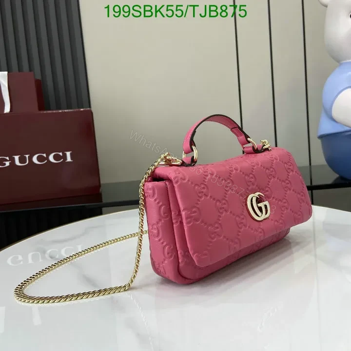 View 98 of Gucci Rosso Ancora Red Leather Mini Top Handle Bag HG258