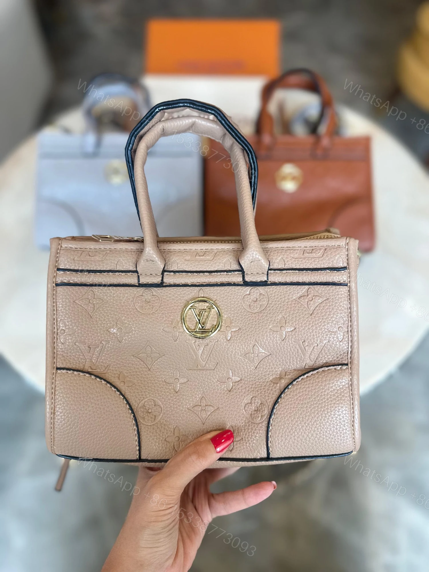 View 4 of First Copy Louis Vuitton Monogram Handbag – Premium Imported Designer Tote for Women