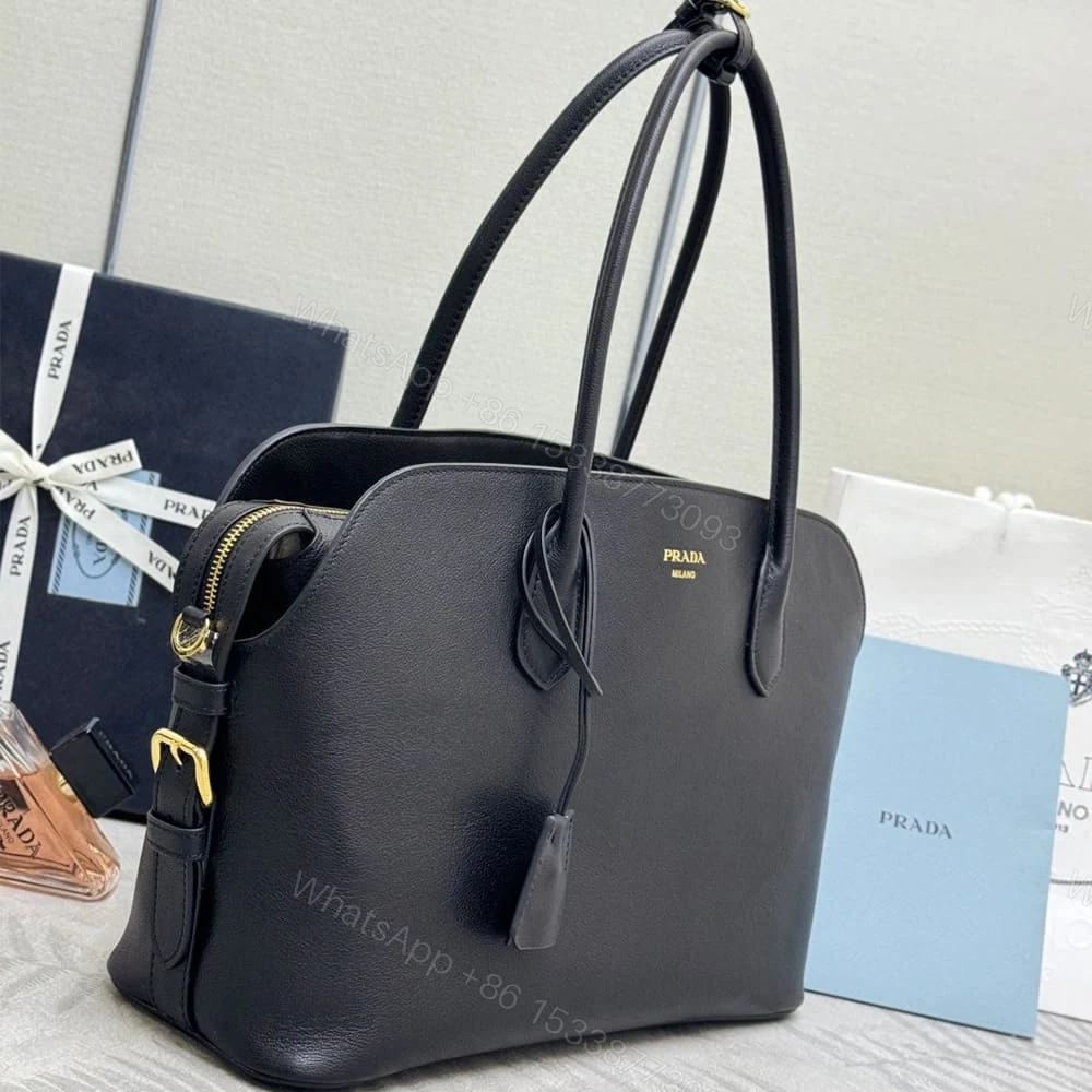 View 3 of Prada Large leather tote bag(HIGH-END GRADE)
