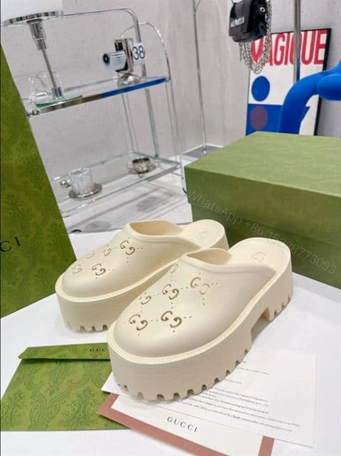 View 8 of GUCCI WONMEN’S PLATFORM PERFORATED G SANDAL – SDG020