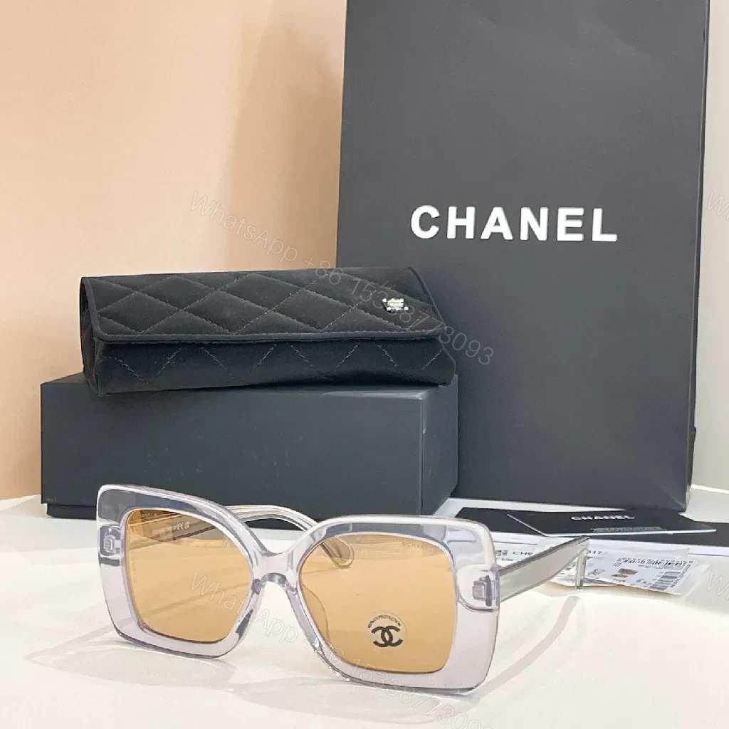 View 2 of Quilted Bold Sunglasses on Chain – Luxe Everyday Shield