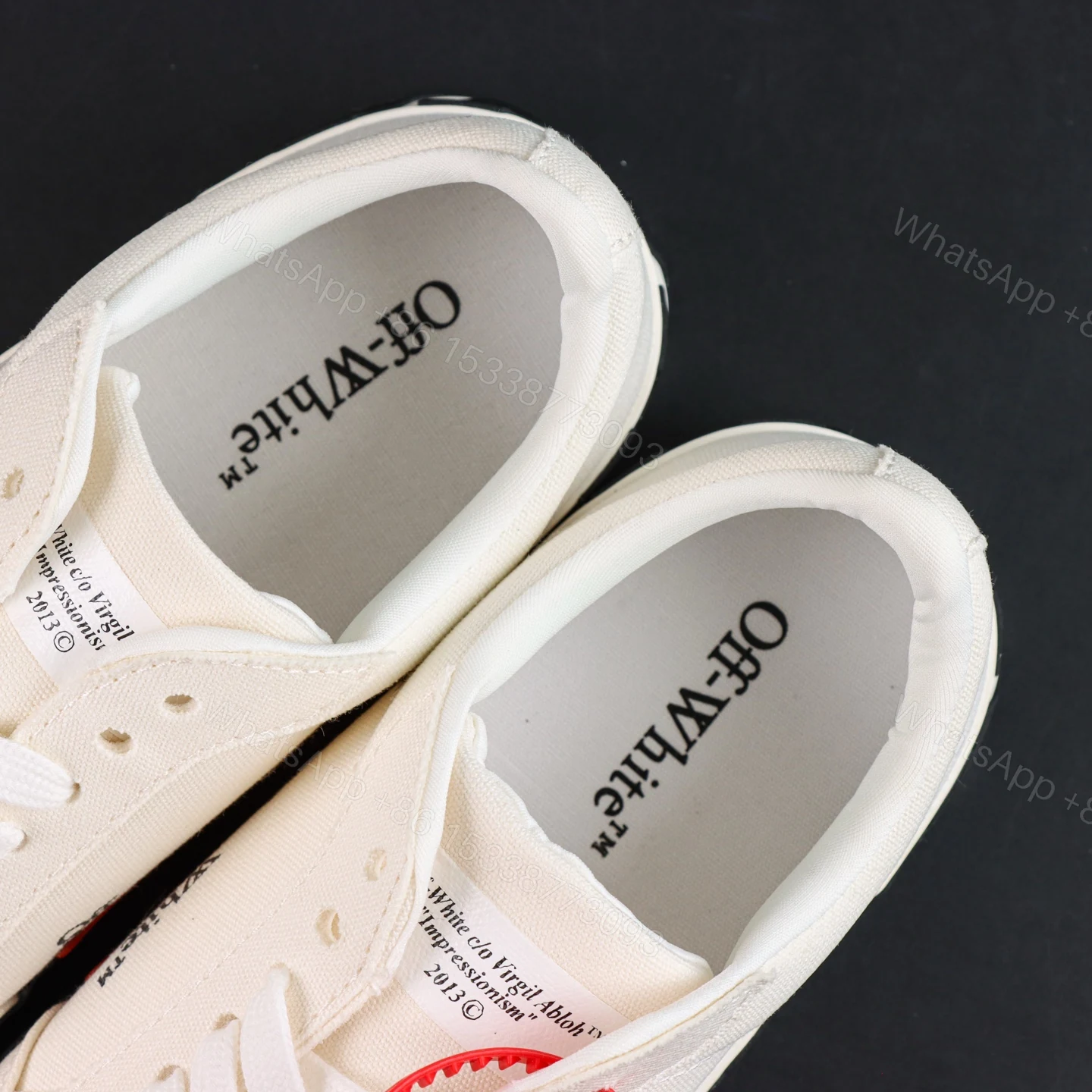 View 4 of Off White Low Vulcanised White Purple