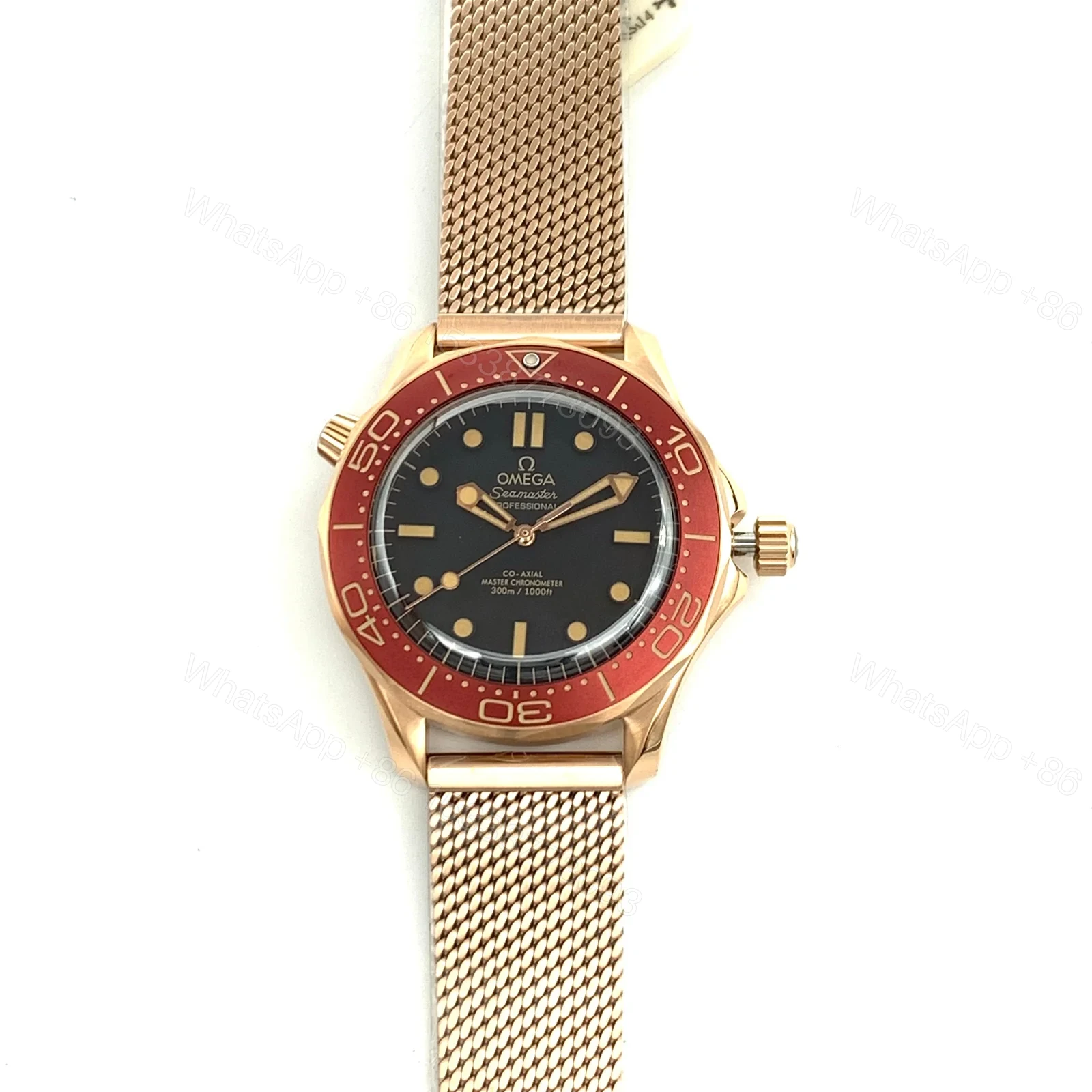 View 2 of Omega Seamaster Diver 300M Master Co-Axial 42 Bronze Gold Black Bracelet 210.90.42.20.01.003
