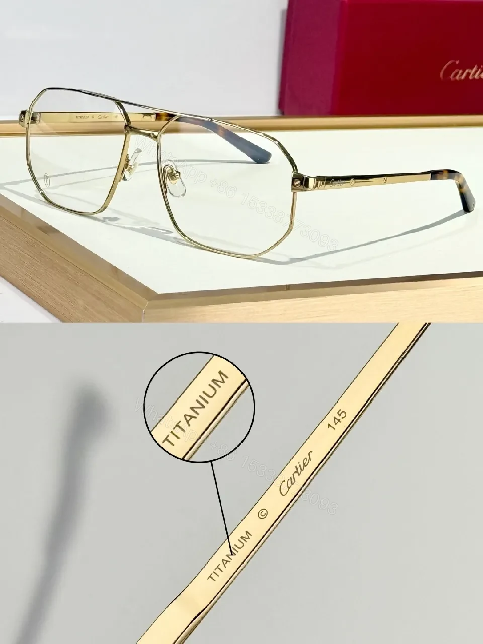 View 2 of Lightweight Titanium Eyewear: Minimalist Cartier-Inspired Frames