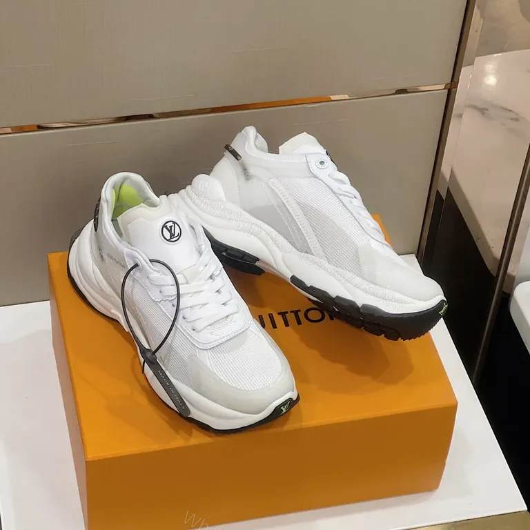 View 7 of Louis Vuitton White Leather Runner: Luxe Everyday Sneaker