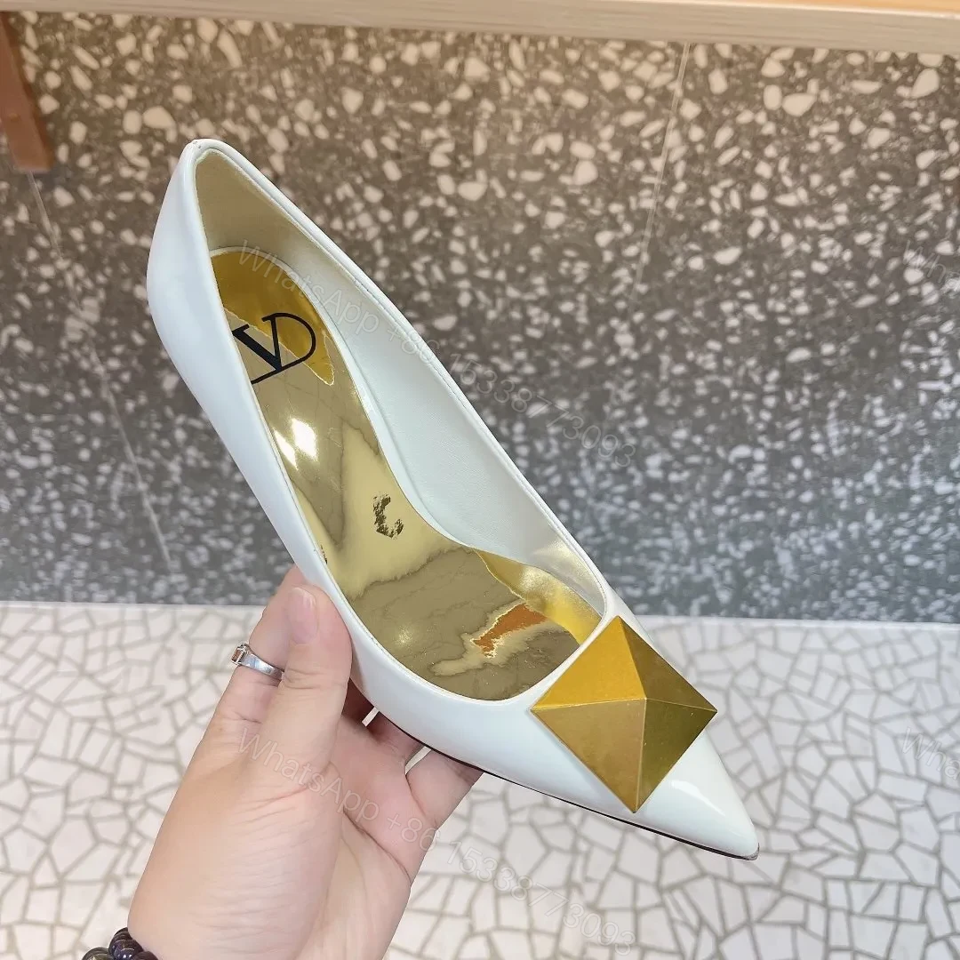 View 6 of Valentino Women White Patent Leather Heels