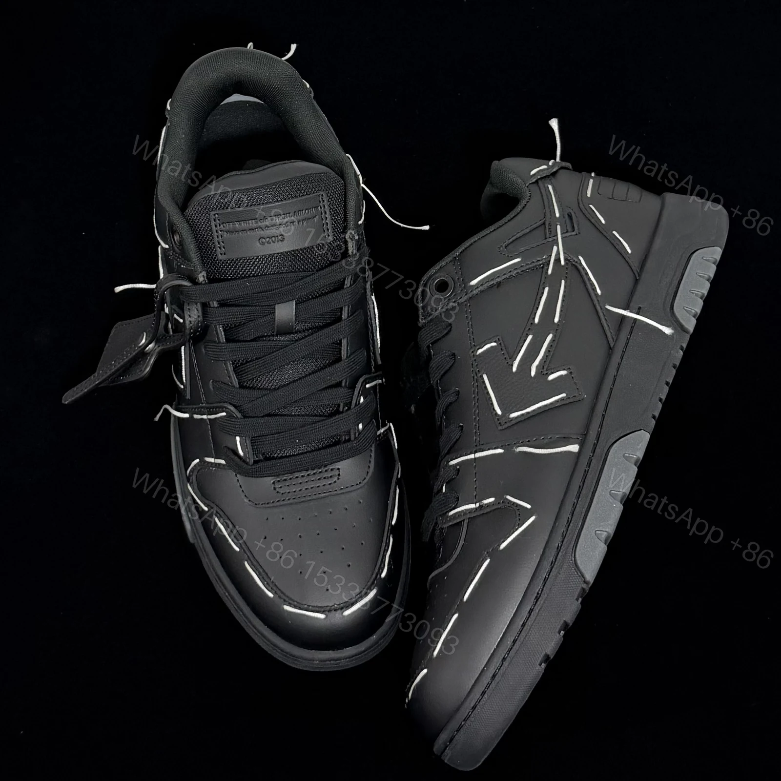 View 8 of OFF-WHITE Out Of Office Sartorial Stitching Black White