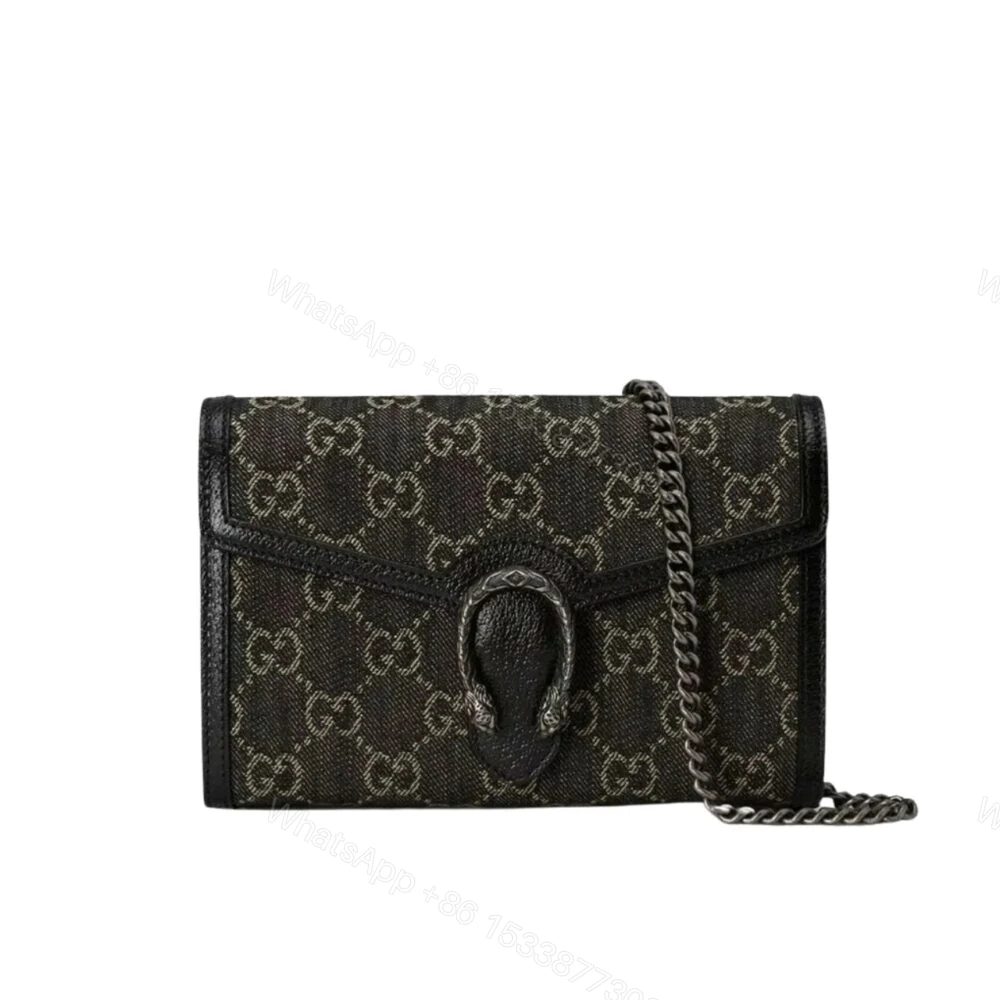 Gucci Dionysus Small GG Shoulder Bag Black And Ivory 25Cm — view 1