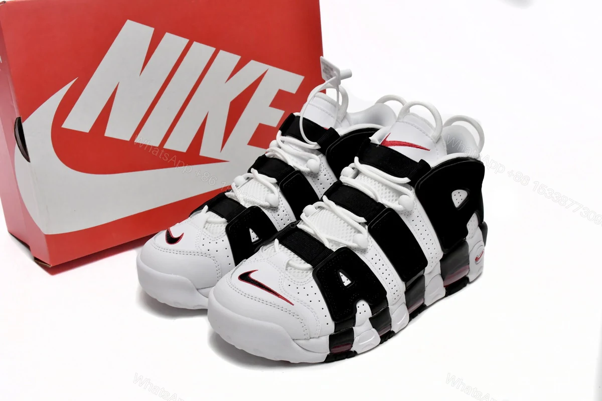 Nike Air More Uptempo Black and White Panda 414962-105 — view 2
