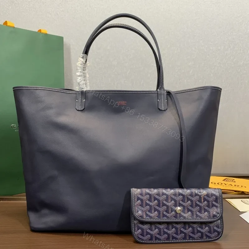 View 3 of Goyard Navy Blue Anjou GM Tote bag