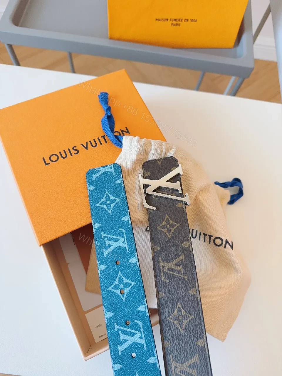 View 6 of Monogram Luxe Belt: Iconic Luxury Style, Adjustable Comfort