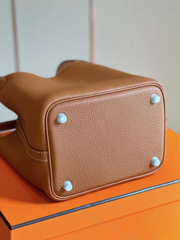 View 7 of Hermes Picotin 18 Brown Sliver Hardware
